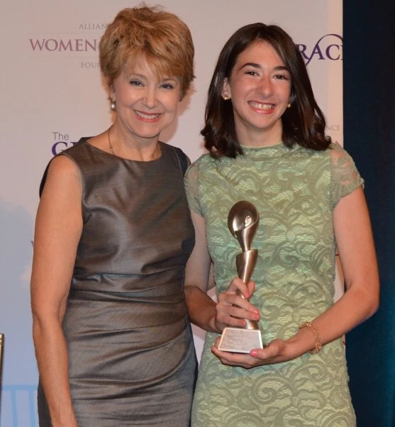 Victoria with Jane Pauley at The Gracies