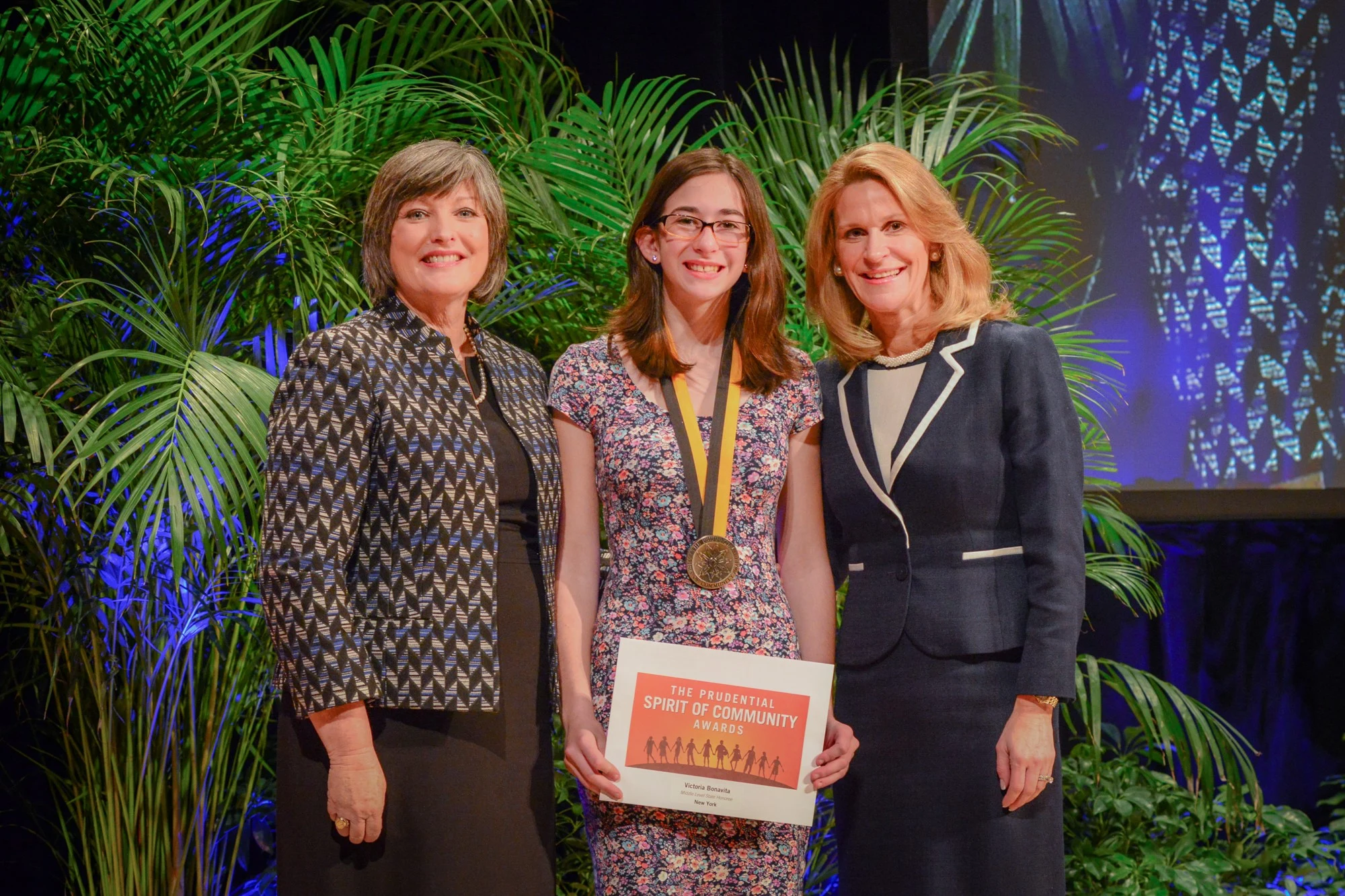Victoria at the Prudential Spirit of Community Awards