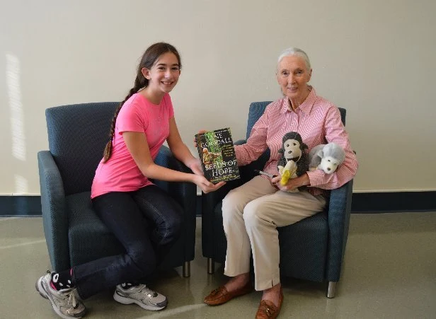 Victoria with Dr. Jane Goodall